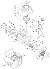 S461 HP - 2012-2016 - 295485043/M12 - Mountfield Rotary Mower RSC100 Engine Diagram