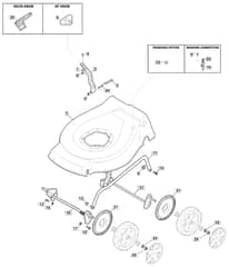 S461 HP - 2010-2011 - 299481043/M10 - Mountfield Rotary Mower Deck Diagram