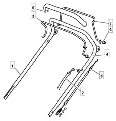 S461 PD - 2008 - 294485143/UM8 - Mountfield Rotary Mower Upper Handle Diagram