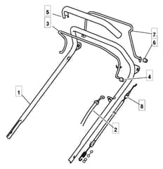 S461 PD - 2009 - 294485143/UM9 - Mountfield Rotary Mower Upper Handle Diagram