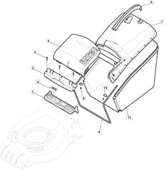 S461 PD - 2016 - 295486043/M16 - Mountfield Rotary Mower Grass Bag Diagram