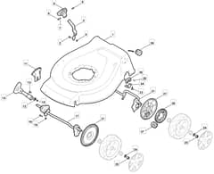 S461 PD - 2010 - 299482043/MFR - Mountfield Rotary Mower Deck Diagram