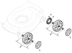 S461 PD - 2010 - 299482043/MFR - Mountfield Rotary Mower Wheels Diagram