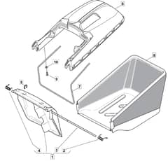S461R HP - 2009 - 294486043/UM9 - Mountfield Rotary Mower Grass Bag Diagram