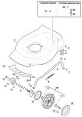 S461R HP - 2012-2014 - 299484043/M12 - Mountfield Rotary Mower Deck Diagram