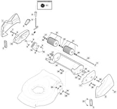 S461R HP - 2012-2014 - 299484043/M12 - Mountfield Rotary Mower Roller Diagram