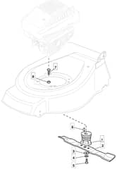 S461R PD - 2010-2013 - 294489043/M10 - Mountfield Rotary Mower Blade Diagram