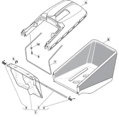 S461R PD - 2009 - 294489043/UM9 - Mountfield Rotary Mower Grass Bag Diagram