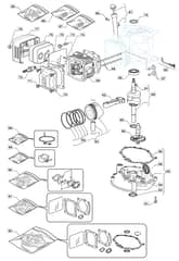 S461R PD - 2012-2014 - 299489043/M12 - Mountfield Rotary Mower WBE0702 Cylinder Diagram
