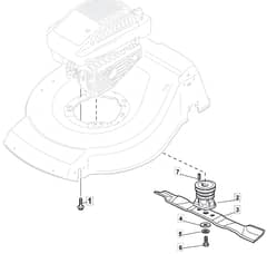 S461R PD - 2016-2018 - 299489043/M16 - Mountfield Rotary Mower Blade Diagram