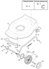 S461R PD - 2016-2018 - 299489043/M16 - Mountfield Rotary Mower Deck Diagram