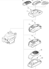 S461R PD - 2016-2018 - 299489043/M16 - Mountfield Rotary Mower Engine Cover Diagram