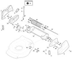 S461R PD - 2016-2018 - 299489043/M16 - Mountfield Rotary Mower Roller Diagram