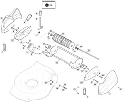 S461R PD - 2019-2023 - 299489043/M19 - Mountfield Rotary Mower Roller Diagram