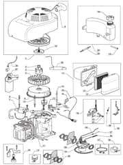 S461R PD ES - 2009-2013 - 294489543/UM9 - Mountfield Rotary Mower WBE0701 Engine Diagram