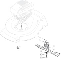 S461R PD LS - 2019-2020 - 299489543/M19 - Mountfield Rotary Mower Blade Diagram