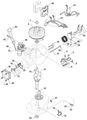 S461R PD LS - 2019-2020 - 299489543/M19 - Mountfield Rotary Mower Engine Piston Crankshaft Diagram