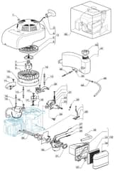 S464 PD - 2010-2013 - 299483043/M10 - Mountfield Rotary Mower WBE0701 Engine Diagram