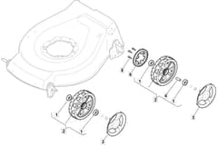 S464 PD - 2010-2013 - 299483043/M10 - Mountfield Rotary Mower Wheels Diagram