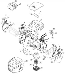 S46 HP Li - 2016 - 295485003/M16 - Mountfield Rotary Mower Motor Diagram