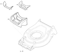 S46 PD Li - 2019-2020 - 2L0487863/M19 - Mountfield Rotary Mower Mask Diagram