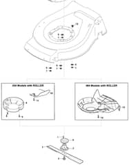 S46R PD Li - 2021 - 299489003/M20 - Mountfield Rotary Mower Blade Diagram