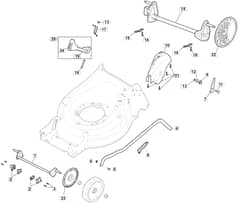 S481 HP - 2019-2020 - 294501843/M19 - Mountfield Rotary Mower Deck Diagram
