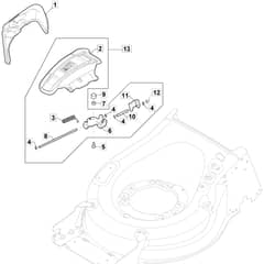 S481 HP - 2019-2020 - 294501843/M19 - Mountfield Rotary Mower Ejection Guard Diagram