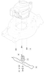S481 PD - 2017-2018 - 294502043/M17 - Mountfield Rotary Mower Blade Diagram