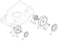 S481 PD - 2017-2018 - 294502043/M17 - Mountfield Rotary Mower Wheels Diagram