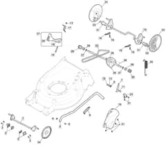 S481 PD - 2019-2021 - 294502843/M19 - Mountfield Rotary Mower Deck Diagram