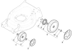 S481 PD LS - 2019-2020 - 294502543/M19 - Mountfield Rotary Mower Wheels Diagram