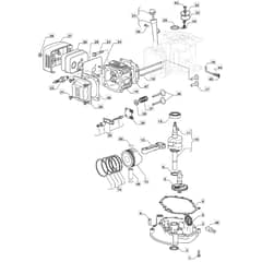 S501R PD - 2016-2018 - 294519043/M16 - Mountfield Rotary Mower Crankshaft Diagram