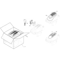 S501R V LS - 2019-2020 - 294519543/M19 - Mountfield Rotary Mower Engine Cover Diagram