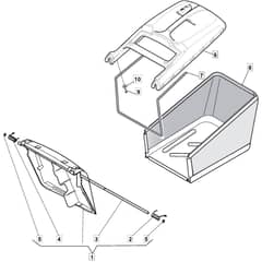 S510 PD 4S - 2020 - 299533243/MTF - Mountfield Rotary Mower Grass Bag Diagram