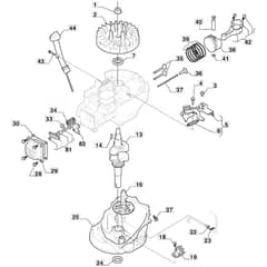 S510 PD BW 4S - 2021-2022 - 299533243/MTF - Mountfield Rotary Mower Crankshaft Diagram