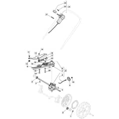 S510 PD BW 4S - 2021-2022 - 299533243/MTF - Mountfield Rotary Mower Transmission Diagram