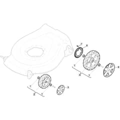 S510 PD BW 4S - 2021-2022 - 299533243/MTF - Mountfield Rotary Mower Wheels Diagram