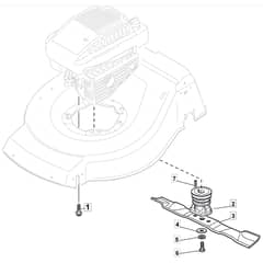 S511 PD - 2010-2011 - 299532043/M10 - Mountfield Rotary Mower Blade Diagram