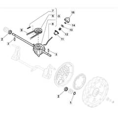 S511 PD - 2010-2011 - 299532043/M10 - Mountfield Rotary Mower Transmission Diagram
