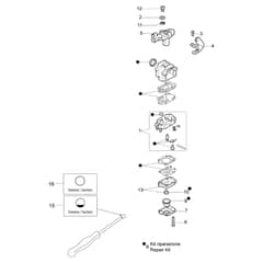 SA 2063 -  - Efco Blower Carburettor WYK-176A Diagram