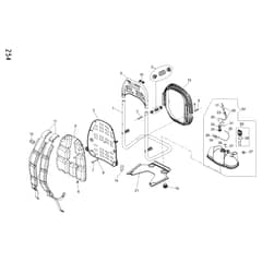 SA 9010 -  - Efco Blower Tank / Frame Diagram