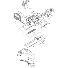 SB 27 J - 2006-2007 - 19-6116-12 - Stiga Brushcutter Handle Transmission Diagram
