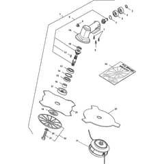 SB 28 - 2002-2007 - 183120002 - Stiga Brushcutter Gear Case Diagram
