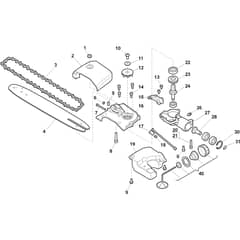SB 28 J - 2012-2015 - 280120102/12 - Stiga Brushcutter Pole Pruner Diagram