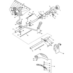 SB 29J - 2006-2007 - 19-6117-12 - Stiga Brushcutter Handle Transmission Diagram