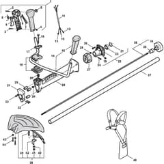 SB 39 P - 2009 - 283821002/PL - Stiga Brushcutter Handle Transmission Diagram