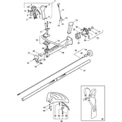 SB 44 - 2002-2006 - 184521002 - Stiga Brushcutter Handle Transmission Diagram