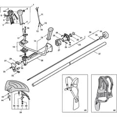 SB 44 P - 2009 - 284621002/S75 - Stiga Brushcutter Handle Transmission Diagram