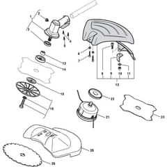 SB 51 DS - 2009-2013 - 281721002/09 - Stiga Brushcutter Gear Case Diagram